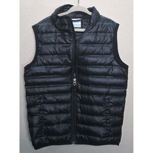 Columbia Kids Black Puffer Vest Down Feather Zip Lightweight Size S